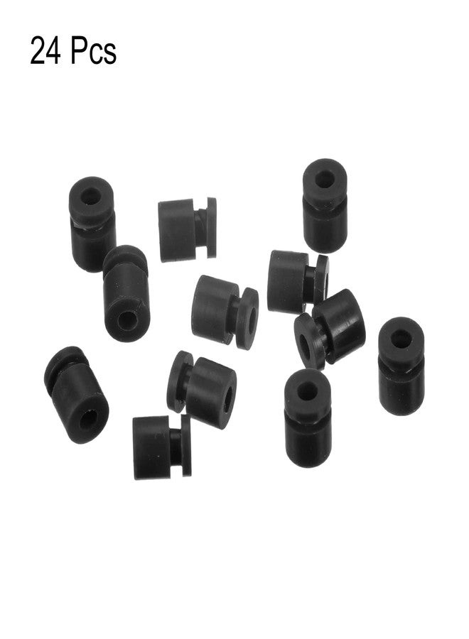 ميكسينيتي كرات مطاطية مضادة للاهتزاز من MECCANIXITY RC لوحدة تحكم الطيران RC F4 F7 M2x6mm كرات امتصاص الصدمات (أسود)، عبوة من 24 - Image 3