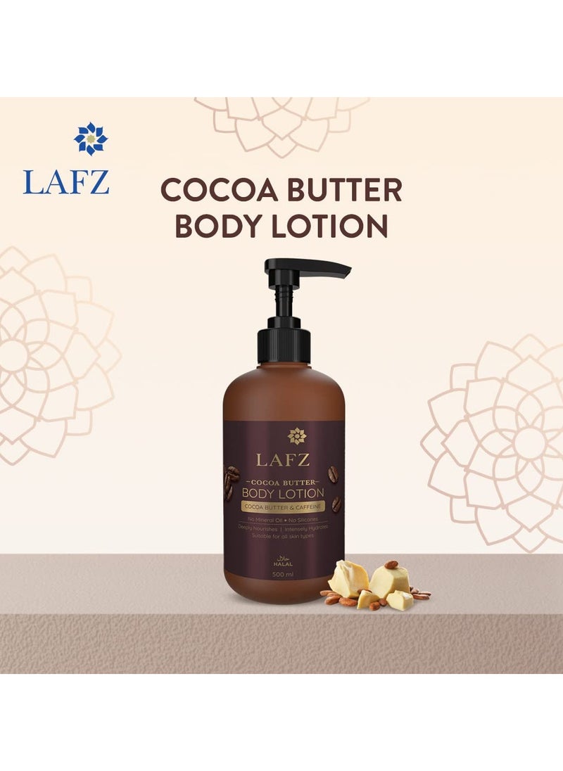 Cocoa Butter Moisturizing Body Lotion | With Caffeine | Non-Sticky Lotion For Deep Hydration & Nourishment | All Season Body Lotion - 500 ml - pzsku/Z0D4097AC4866D7B3826FZ/45/1741414383/bde4be46-9637-487c-a801-50c3f41d02d1