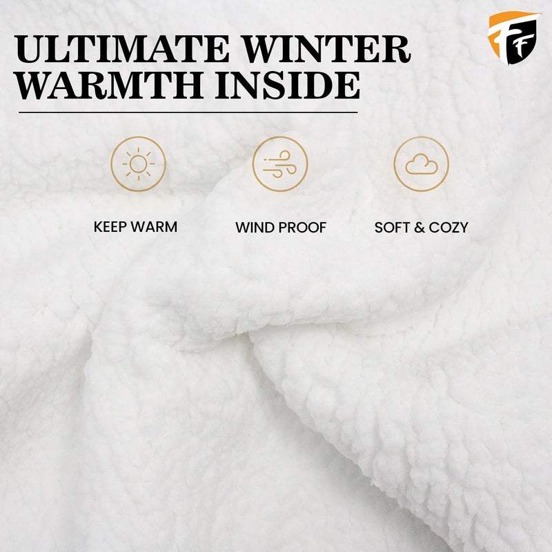 FF Premium Thermal Winter Beanie Cap for Women Warm Woollen Fleece Lined Winter Cap Soft Knitted Thermal Hat for Cold Weather Outdoor Use - Free Size - Image 2