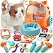 TUZT 17PCS Interactive Cat Toys for Kids Toys for 3 4 5 6 7 8 Year Old Girls Kids Boys Walking  Meowing Cat Toy with Sound Veterinarian Playset for Toddlers Idea Birthday Gifts for Little Girls - Image 2