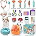 TUZT 17PCS Interactive Cat Toys for Kids Toys for 3 4 5 6 7 8 Year Old Girls Kids Boys Walking  Meowing Cat Toy with Sound Veterinarian Playset for Toddlers Idea Birthday Gifts for Little Girls - Image 4