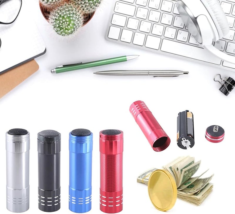 Silver Flashlight With Hidden Key Storage Compartment Secure Container - Image 3