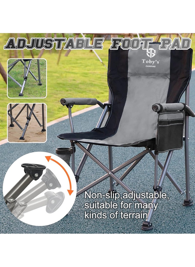 Toby's Tobyâ€™S Green Lightweight Folding Aluminum Camping Table With 2 Heavy-Duty Steel Frame Outdoor Folding Chairs  Portable Camping Set - Image 5