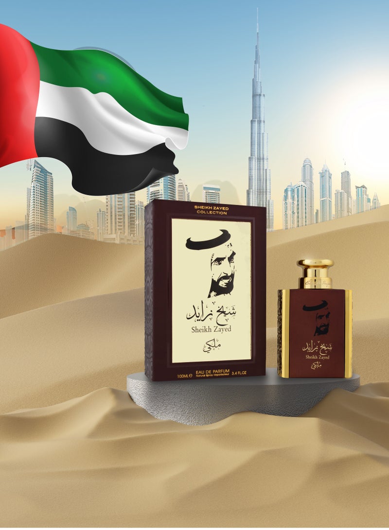 Mamlakat Al Oud Sheikh Zayed Malaki For Men Eau De Parfum, 100ml by Ard Al Khaleej  - Image 3