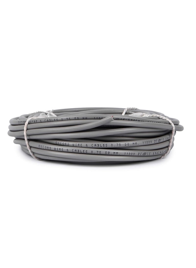 OXCORD OXCORD 2 core Round Copper Wires and Cables 75mm for Domestic and Industrial Electric Connections Camera 15 Meter 4921 Feet 1640 Yard  - Image 2