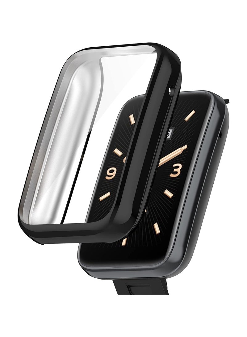ELMO3EZZ Compatible with Xiaomi MI Band 7 Pro Case Cover - Full Coverage TPU Protective Case Cover Compatible with Xiaomi MI Band 7 Pro (TPU Black) - Image 1