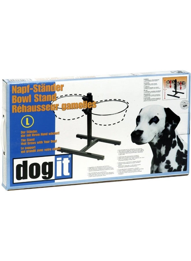Dogit Adjustable Diner Stand, Fits 2 x 67.2-Ounce Bowls