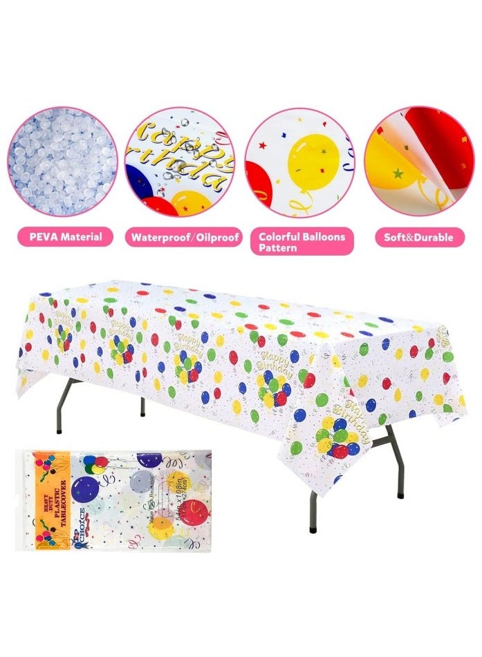 102 Piece Birthday Party Dinnerware Set Including Paper Plates, Cups, Napkins, Tablecloths, Straws And Birthday Party Supplies For 20 Guests  - Image 4