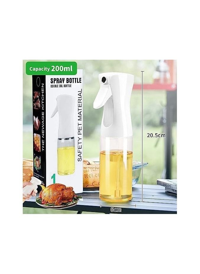 Spaceshoop Olive Oil Sprayer for Cooking 210ml Glass Oil Spray Mister Dispenser Bottles kitchen Gadgets Accessories for Air Fryer  - Image 3