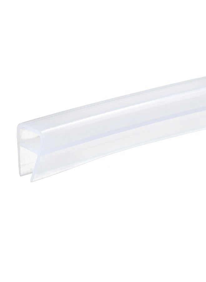 METALLIXITY Glass Door Seal Strip (78.74"), Drip Rail (5/16") Fit for Glass (5/16") U Type Frameless Door Sweep - for Bathroom, Office - Image 1