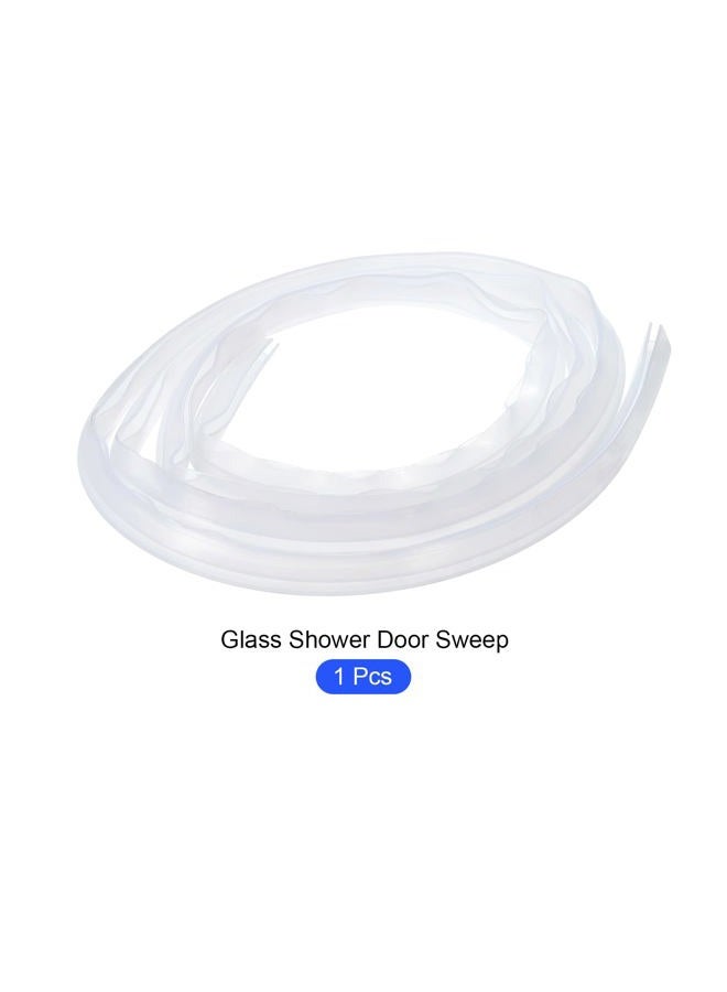 METALLIXITY Glass Door Seal Strip (78.74"), Drip Rail (5/16") Fit for Glass (5/16") U Type Frameless Door Sweep - for Bathroom, Office - Image 5