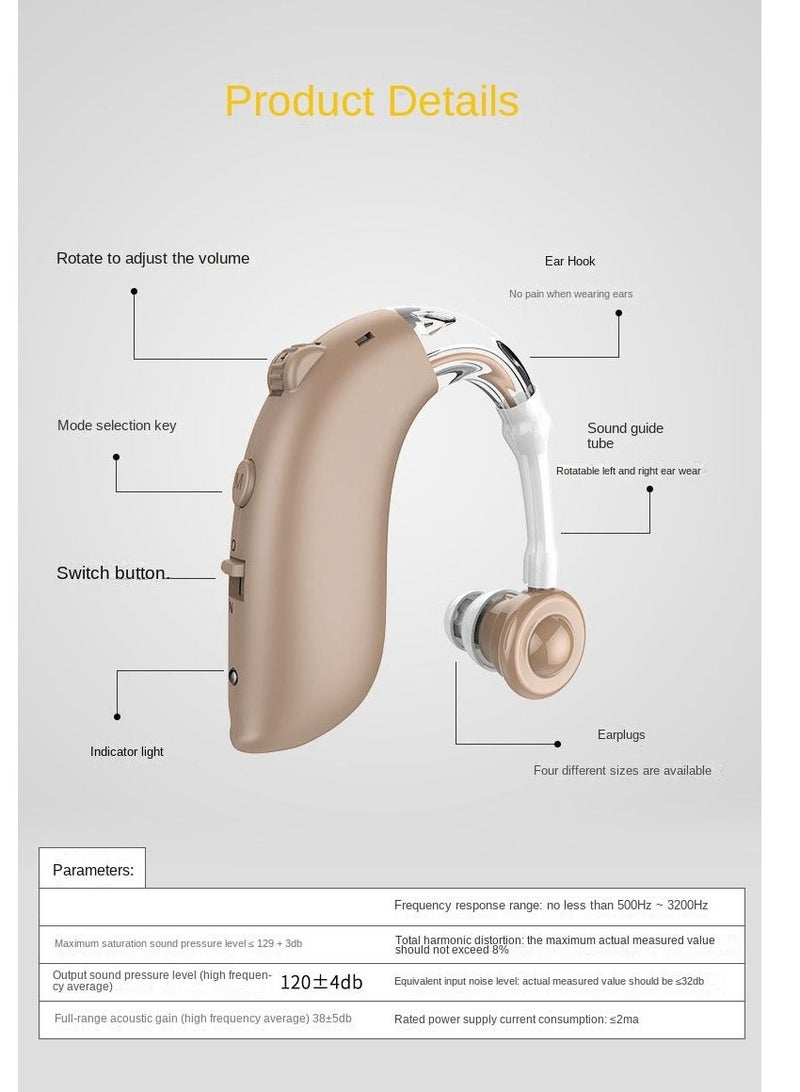 1-Piece Sound Amplifier Hearing Enhancement Device With Charging Compartment - Image 3