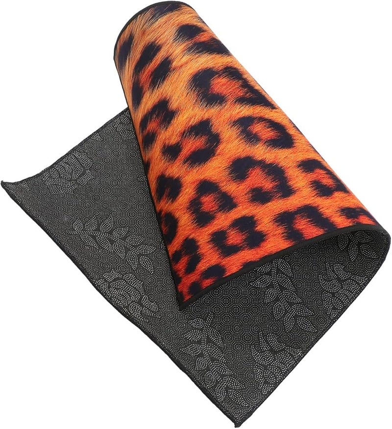 سجادة باب الحمام والمطبخ ناعمة بتصميم فراء حيواني مضاد للانزلاق مقاس 80x50 سم - Image 1