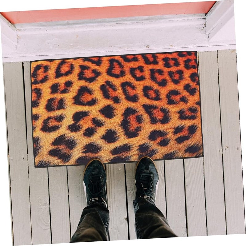 سجادة باب الحمام والمطبخ ناعمة بتصميم فراء حيواني مضاد للانزلاق مقاس 80x50 سم - Image 5