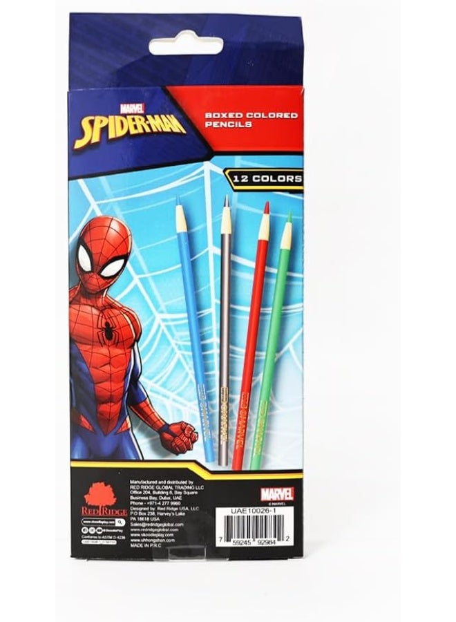 SKOODLE Spider-Man Coloured Pencil 12 Pieces - Image 3