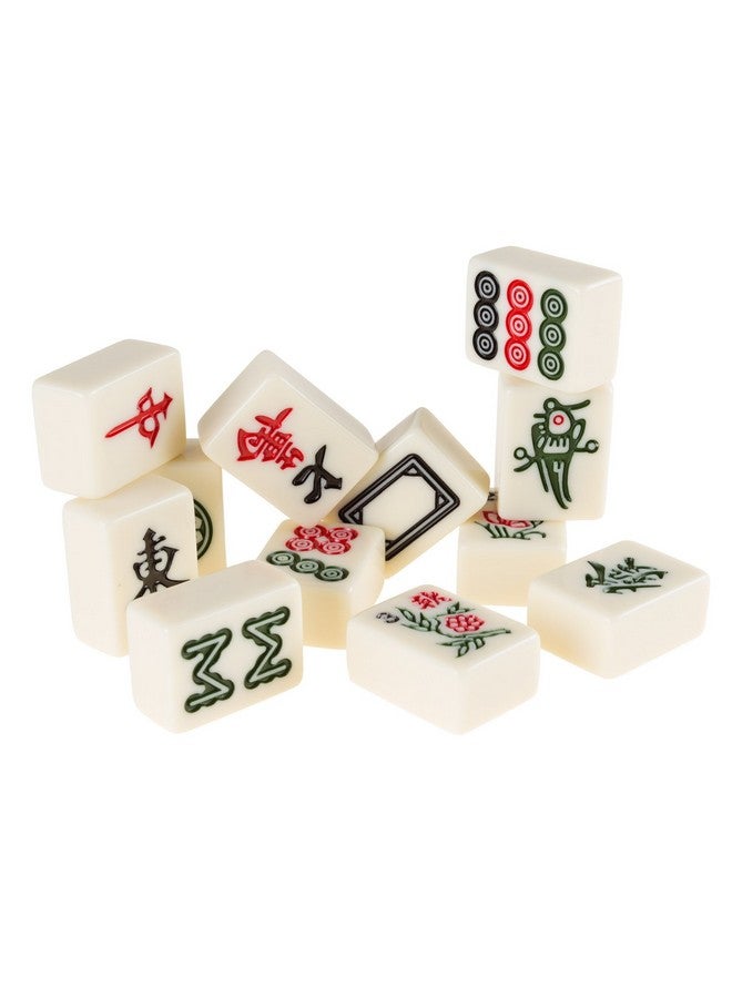 Hey! Play! Chinese Mahjong Game Set With 146 Tiles Dice And Ornate Storage Case For Adults Kids Boys And Girls - Image 4