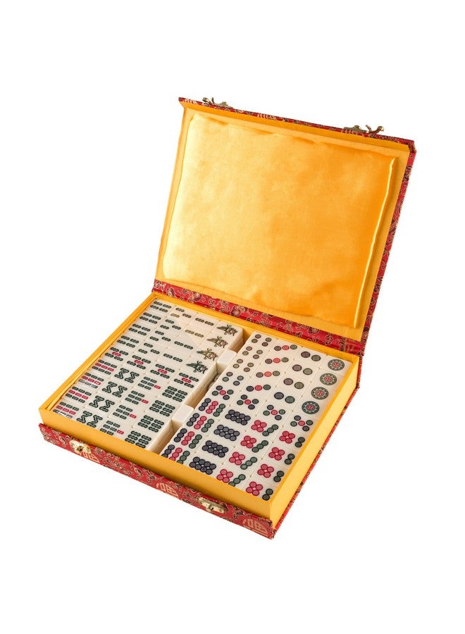 Hey! Play! Chinese Mahjong Game Set With 146 Tiles Dice And Ornate Storage Case For Adults Kids Boys And Girls - Image 2