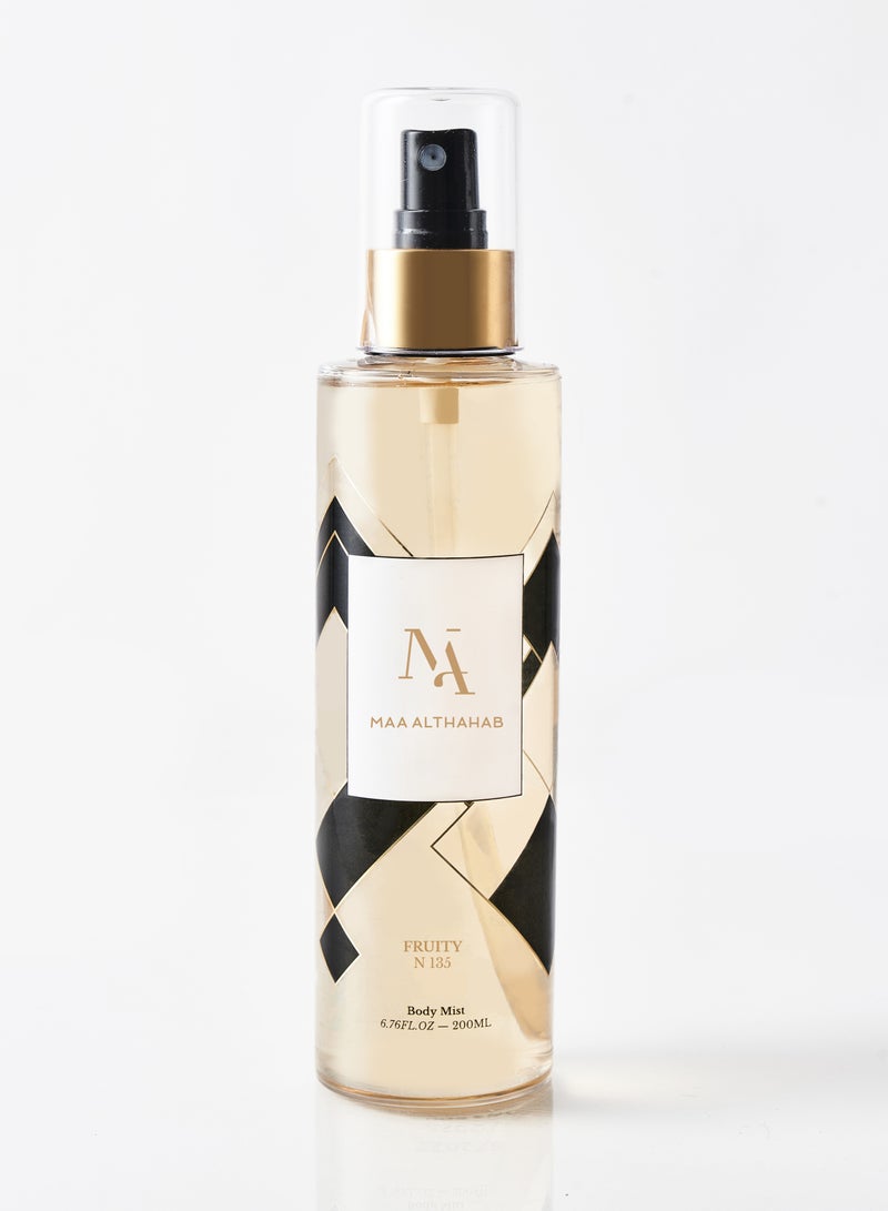ماء الذهب فروتي N135 بودي ميست مستوحي من لوف ايس هيفنلي 200 مل للنساء
