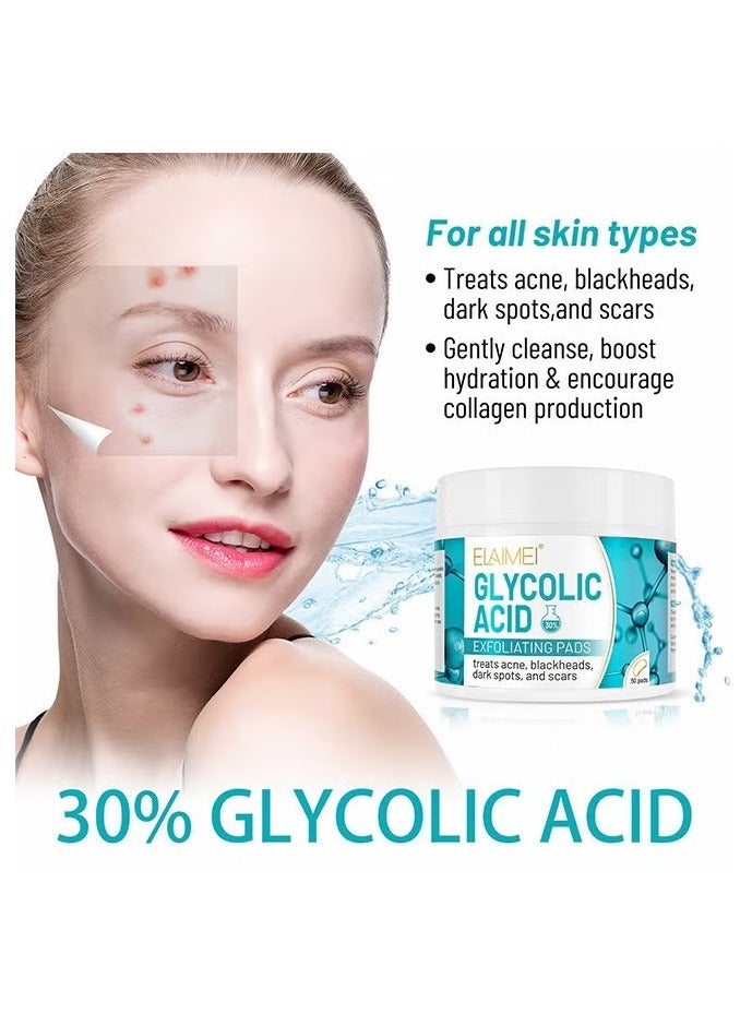 إليمي وسادات تقشير للوجه والجسم – تركيبة مهدئة ومنعّمة، 50 قطعة - Image 3