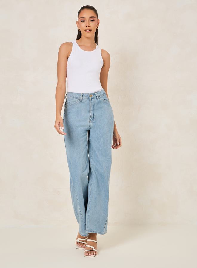 ستايلي فيست مضلع بياقة مستديرة بقصة ضيقة - Image 2