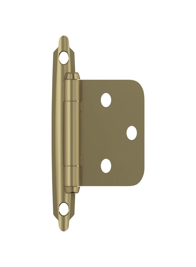 Amerock BPR3429BBZ | Cabinet Hinge | Variable Overlay Self Closing Face Mount | Golden Champagne | Kitchen Cabinet Door Hinge | 1 Pair/2 Pack | Functional Hardware - Image 1