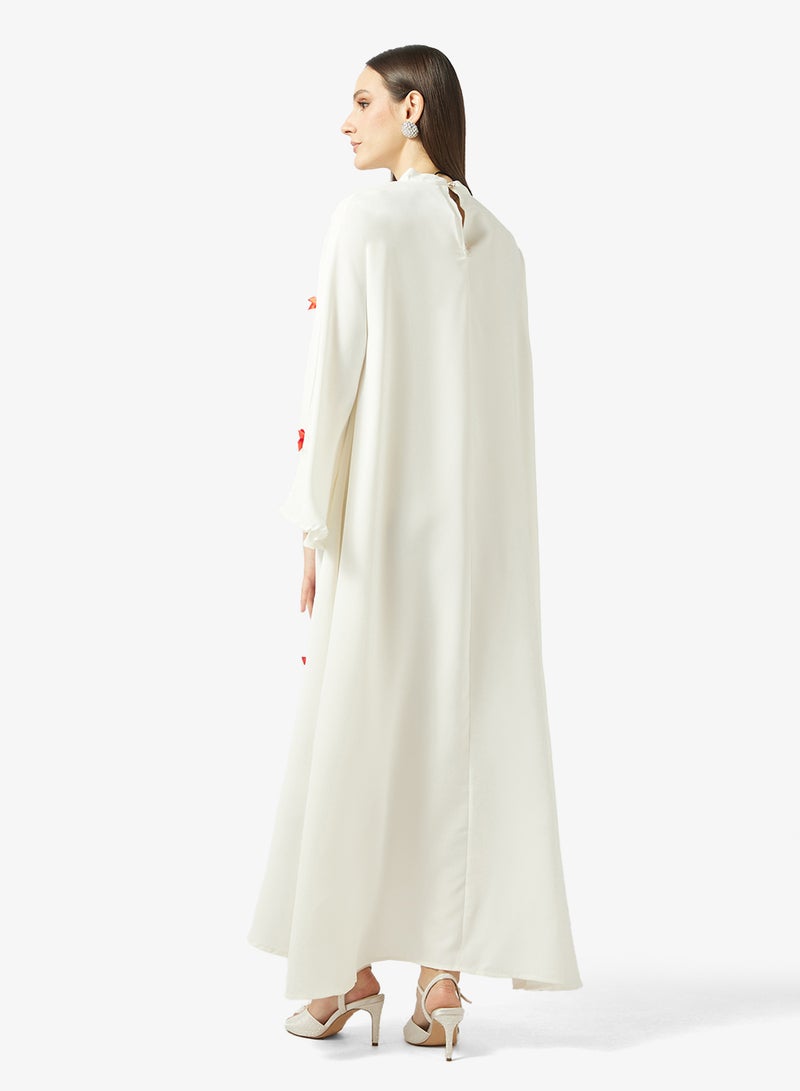 Khizana Abaya With Bow Detail - Image 2