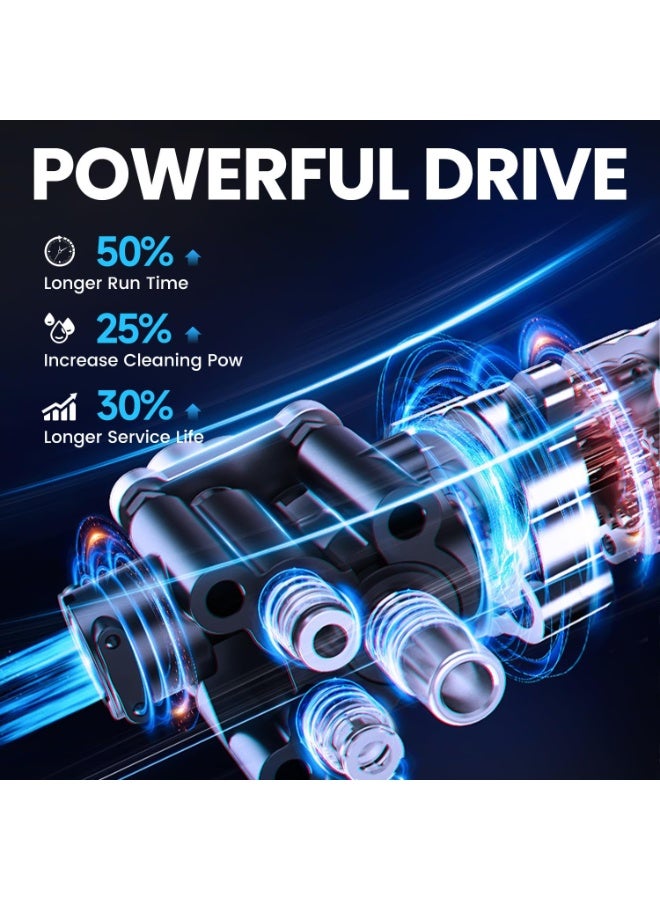 Sharpdo Cordless High Pressure Washer Gun Car Wash Pump, Portable Electric 18000 mAh Battery Powered Pressure Washers, 1450 PSI, for Car Washing, Flower Watering, and Floor Cleaning, 1 pcs Battery - Image 4
