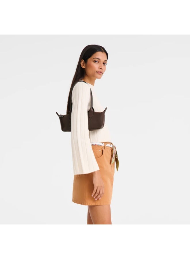 Longchamp Le Pliage Chocolate Brown Slim Baguette Underarm Shoulder Tote Bag - Image 4