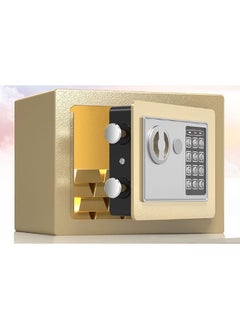 Arabest Mini Electronic Luxury Digital Security Safe with Electronic Keypad Lock and Physical Key for Home Office (Gold)  - Image 4