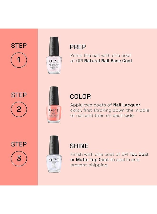 OPI Nail Lacquer Midnight Mantra | Opaque Dark Blue Crème Chip Resistant Nail Polish | Vegan, Fast Drying, Streak Free - Image 5