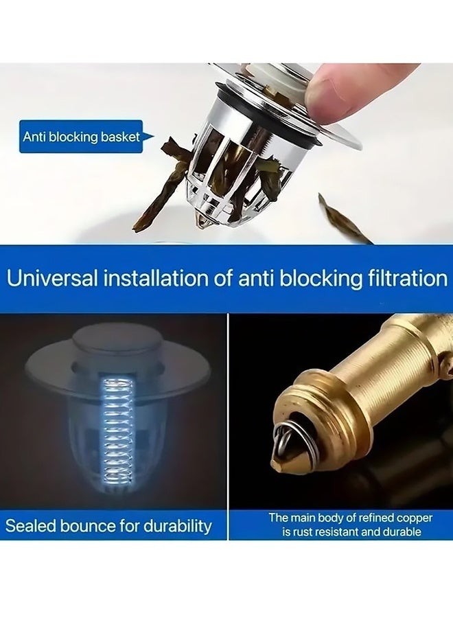 حوض غسيل شامل سدادات مغسلة غسيل غسيل غسيل مضاد للرائحة حوض غسيل نحاسي مكعب قلب مغسول سدادة مغسلة نوع سدادات مغسلة مصفاة مغسلة مغطس ماسك الشعر، ملحقات الحمام - Image 5