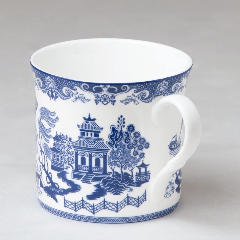 Grace Teaware Blue Willow Bone China Coffee Tea Mugs 10-Ounce (2 Assorted Patterns, Set of 4) (S17301I/C-BLU-6) - Image 3