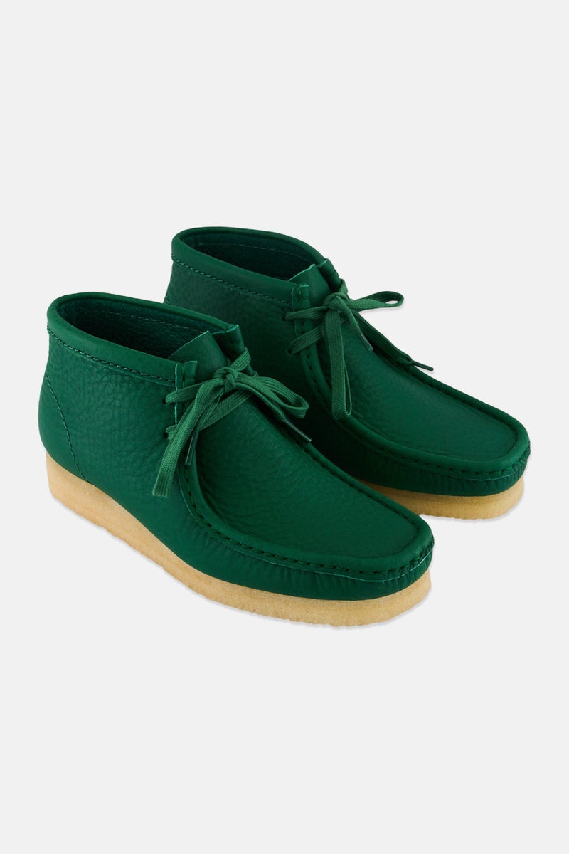 clarks Women Wallabee Standard Lace Up Casual Shoes, Teal Green  - Image 1