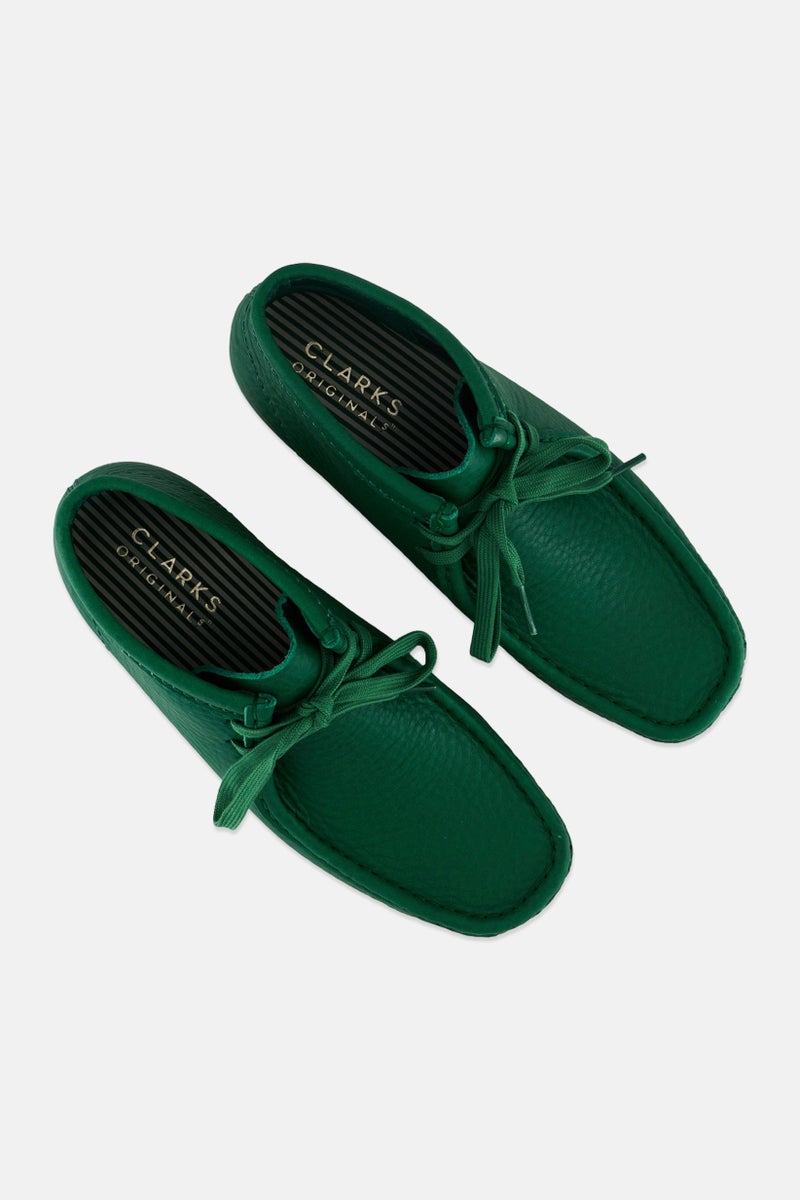 clarks Women Wallabee Standard Lace Up Casual Shoes, Teal Green  - Image 4