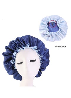 JoyousSto Women's Adjustable Double-Sided Satin Silk Soft Hat Soft Double-Sided Sleeping Cap  - Image 2
