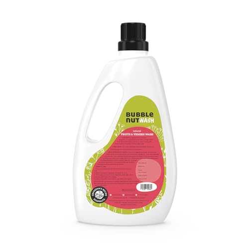 BubbleNut Wash- Fruits and Vegetables Wash Liquid (1000 ml), Organic, Natural, Herbal Veggies Cleaner, Veg Cleaning Disinfectant - Image 2