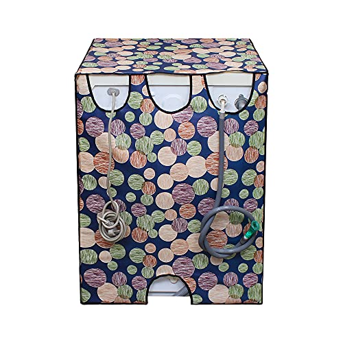 Lithara Waterproof Front Load Washing Machine Cover For 7 Kg, 7.2 Kg, 7.5 Kg, 8 Kg (Design_71) - Image 4