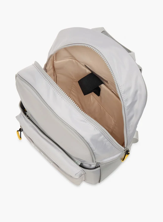 Lee Cooper Solid School Backpack with Adjustable Straps and Zip Closure - 30x13x41 cm