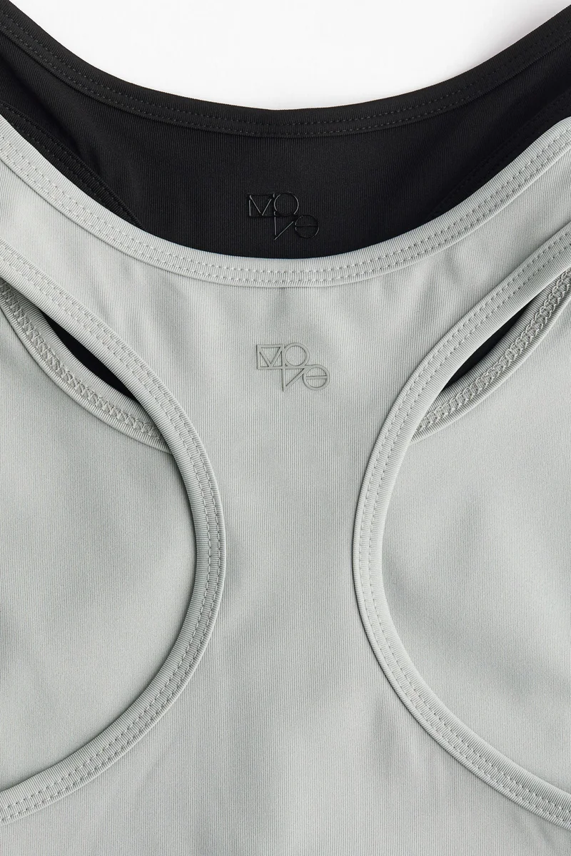 H&M 2-pack sports vest tops in DryMove™