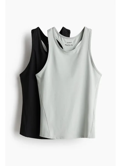 H&M 2-pack sports vest tops in DryMove™