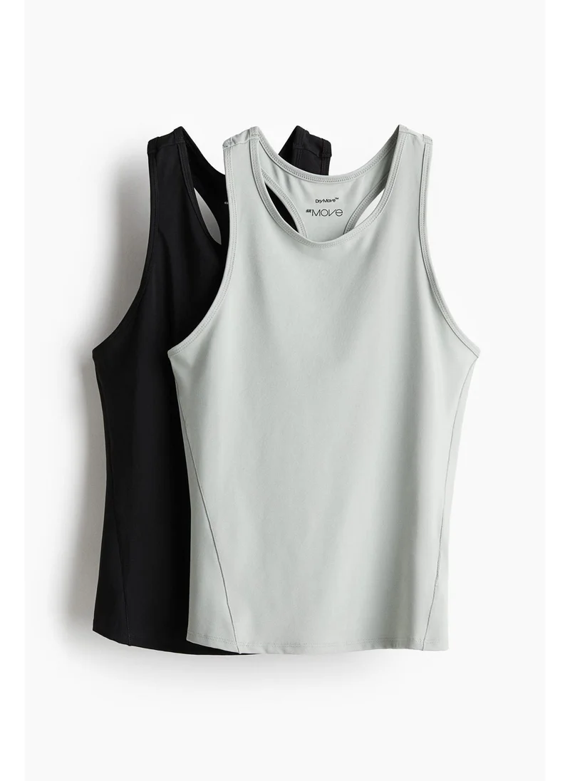 H&M 2-pack sports vest tops in DryMove™