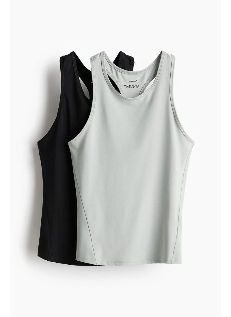 H&M 2-pack sports vest tops in DryMove™