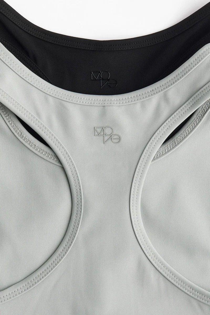 H&M 2-pack sports vest tops in DryMove™