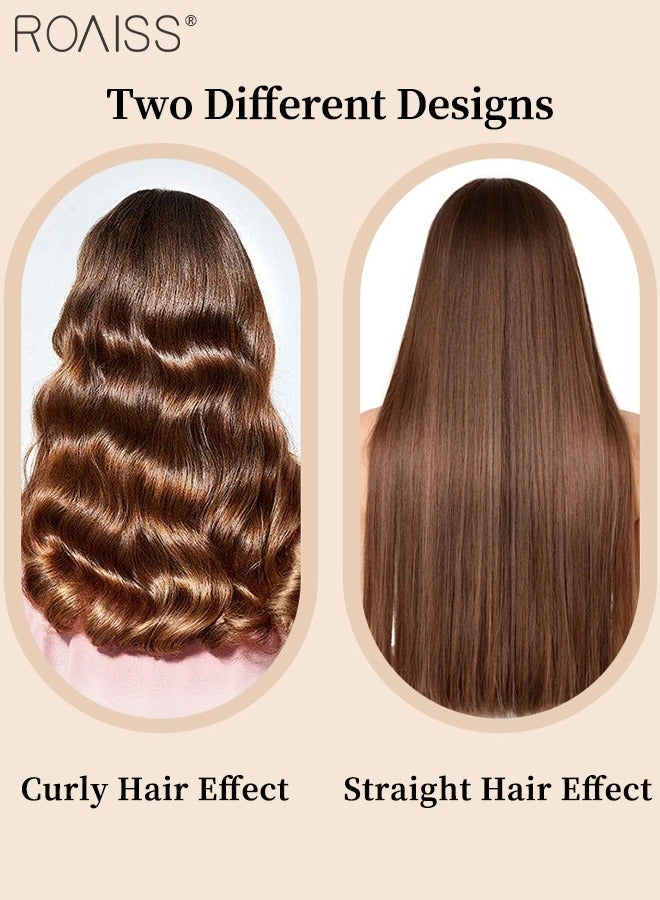 رويس حديد فرد الشعر وتجعيد الشعر اللاسلكية القابلة لإعادة الشحن 2 في 1، 3 إعدادات لدرجة الحرارة، تسخين سريع، زيت عطري سيراميك للعناية بالشعر، حديد تجعيد الشعر المحمولة للسفر للمنزل والسكن الجامعي والخارج - Image 5