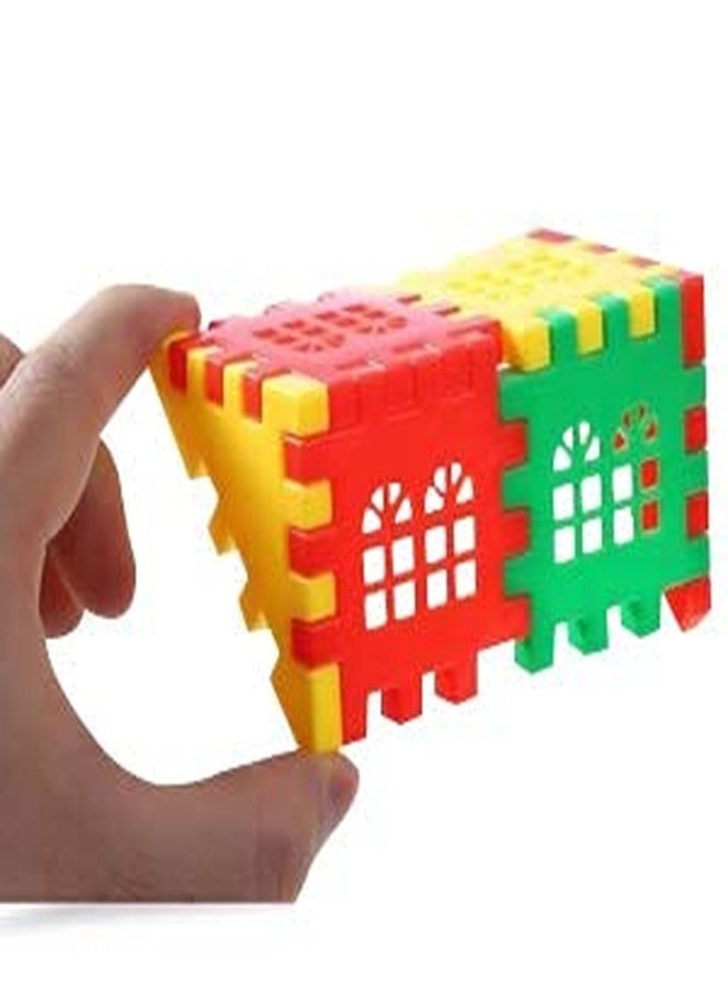 Faibhi House Building Block Set with Storage Pouch |Constructive, Creative & Educational Activity Kit | Puzzle Assembly Shape Toy Set for Kids (House Block with Zipper Pouch_50 pcs) - Image 5