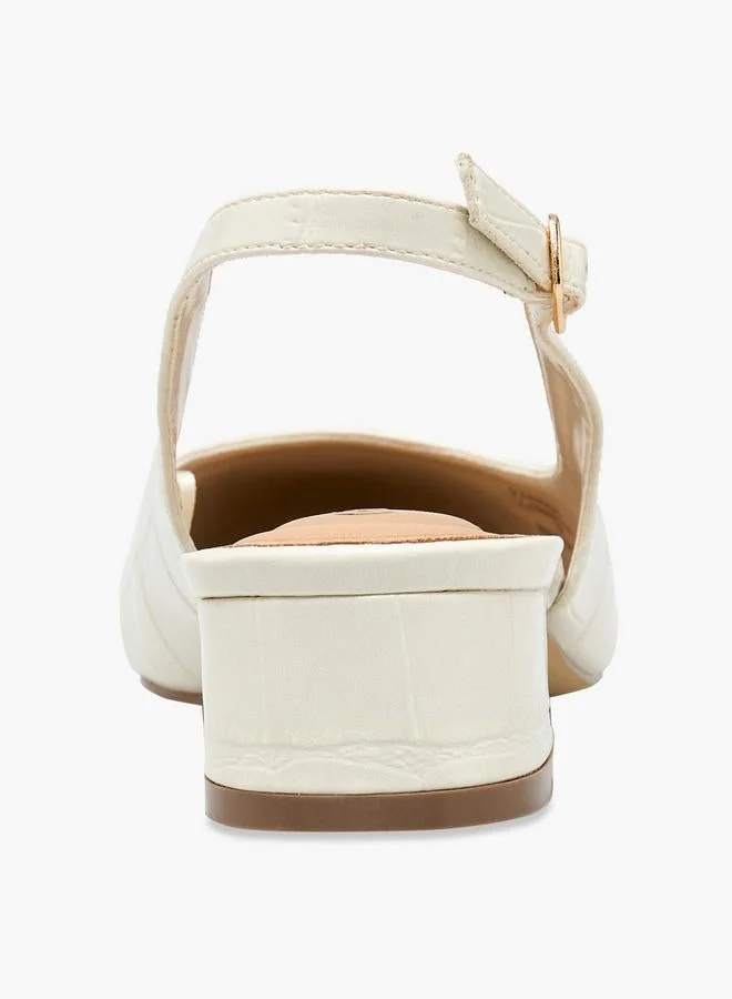 Le Confort BEIGE Women Textured Block Heel Shoes for Women | Best Price UAE
