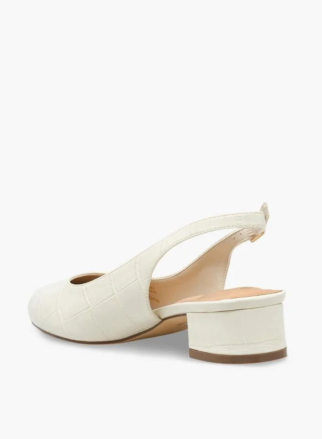 Le Confort BEIGE Women Textured Block Heel Shoes for Women | Best Price UAE