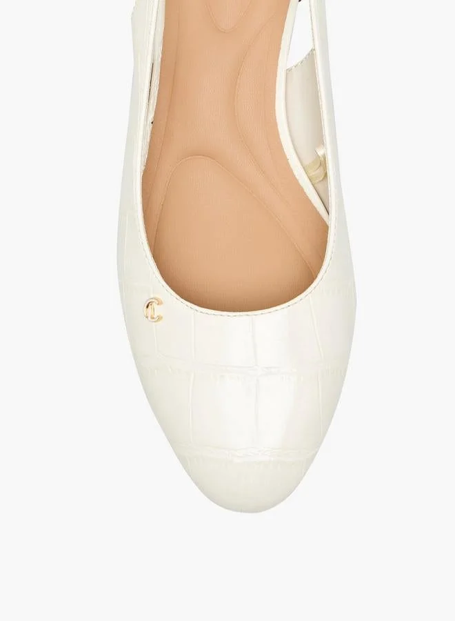 Le Confort BEIGE Women Textured Block Heel Shoes for Women | Best Price UAE