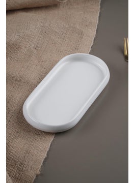 Bianco Perla Porcelain Boat Plate - 22.8 cm