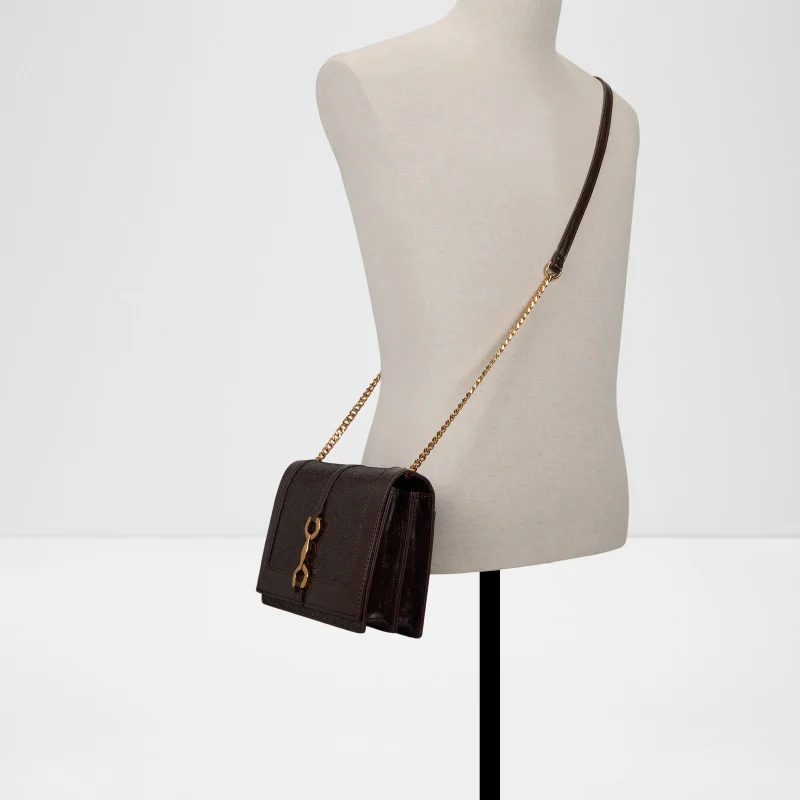 Aldo  Aldo Womens Medium Brown Magnetic Snap Sling Bag for Women | Best Price UAE